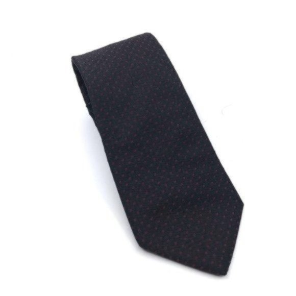 Michael Kors Mens 100% Silk Black Purple Polka Dot Neck Tie NWT - Picture 1 of 6